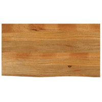 Tablero de Mesa Borde Natural Madera Maciza Mango 110x60x3.8 cm