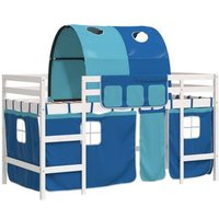 Cama Alta para Niños con Túnel de Madera Pino 90x190 cm