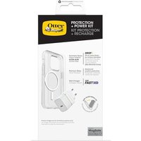 Otterbox Paquete de Protección Symmetry Series para iPhone 16 con Estuche Delgado Transparente y Protector de Vidrio