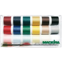 Caja de Coser Madeira Art. No. 8041 con 18 Bobinas de 200m