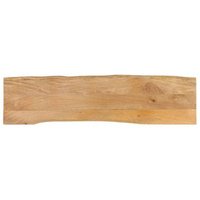 Tablero de Mesa Madera Maciza Mango Vidaxl 160x40x3,8 Cm