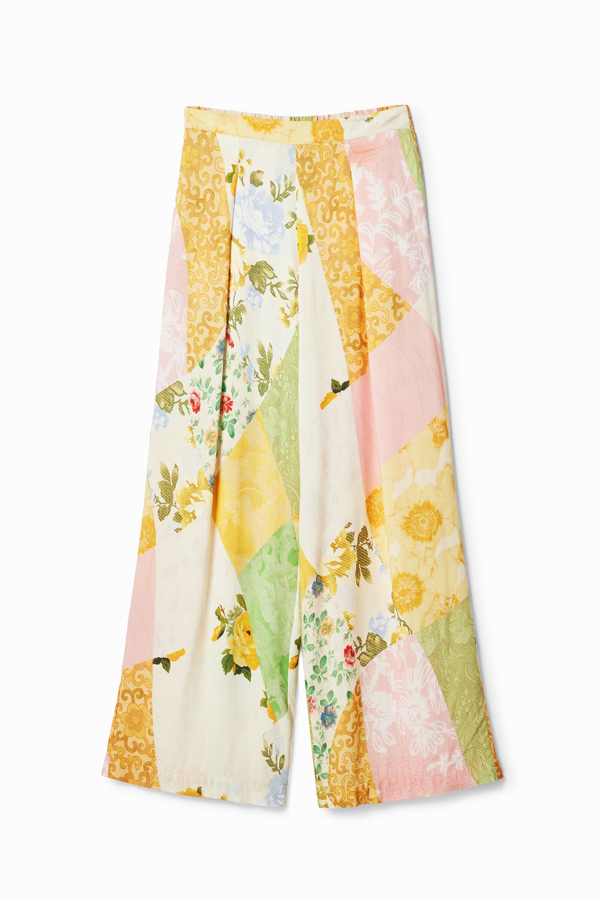 Desigual Pantalón palazzo parcheado fehombre