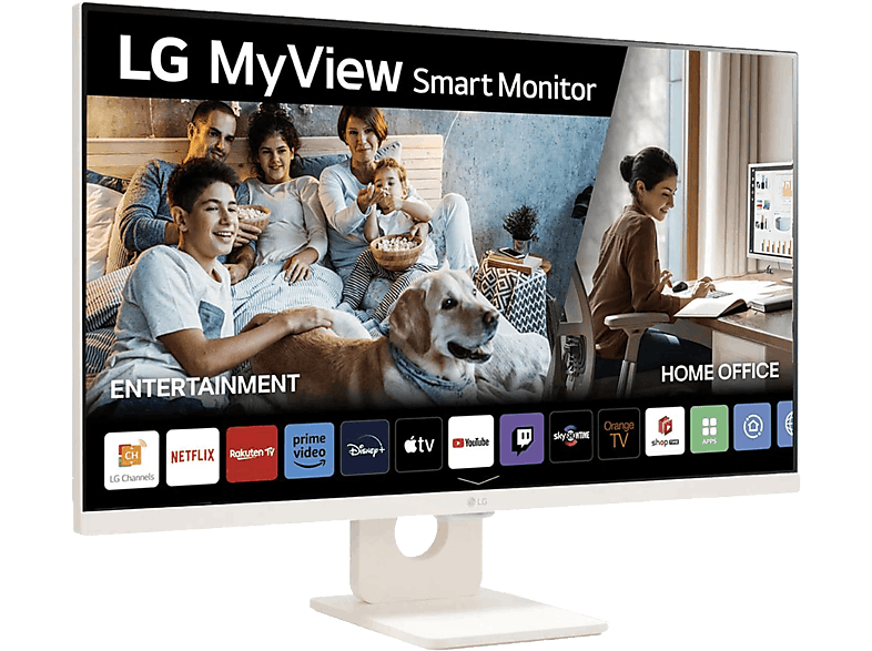 LG 32SR50F-W Monitor 32" Full HD 60Hz 5ms Smart IPS con 2x HDMI, webOS 23, HDR10