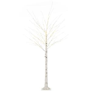 Homcom Árbol de Abedul con 96 Luces - 1.8 m