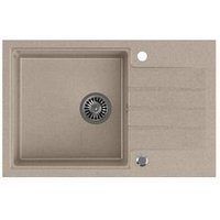 Fregadero de Granito Quadron Peter 111 Steingran Beige