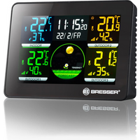Bresser Quadro Nlx Termómetro/Higrómetro con 3 Sensores Exteriores
