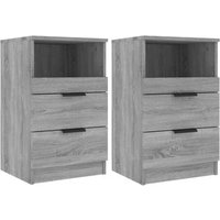 Mesitas de Noche 2 Unidades Madera Contrachapada