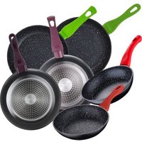 Juego de 6 Sartenes San Ignacio Colección Jolie Aluminio Forjado 18/20/22/24/26 Cm