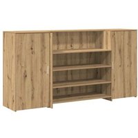 Mostrador de Recepción Roble Artisian 200x50x103,5 cm (Vidaxl)