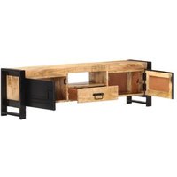Mueble para TV de Madera de Mango 140x30x40 Cm