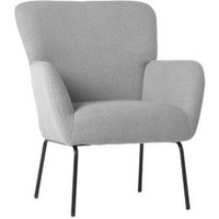 Butaca de Lectura Textil con Patas Metálicas Klast Home Moderna 73x87 cm