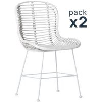 Silla de Exterior Ratán Natural Klast Home