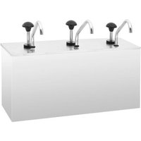 Dispensador de Salsa de Acero Inoxidable 3 x 3.5 L Vidaxl