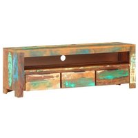 Mueble para TV de madera maciza reciclada 119x30x41 cm