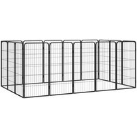 Jaula para Perros Vidaxl 16 Paneles Acero 50x100 Cm