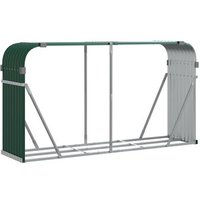Leñero de Acero Galvanizado 234x45x100 Cm Vidaxl