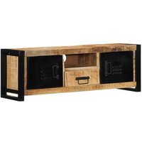 Mueble de TV de Madera Maciza de Mango 100x30x35 cm