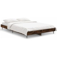 Cama Matrimonial 120x190cm Madera Contrachapada Roble CFW658884