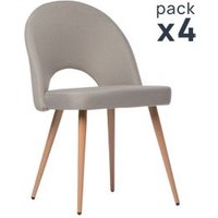 Silla de Comedor Poliéster Klast Home Nórdico 49x85 cm