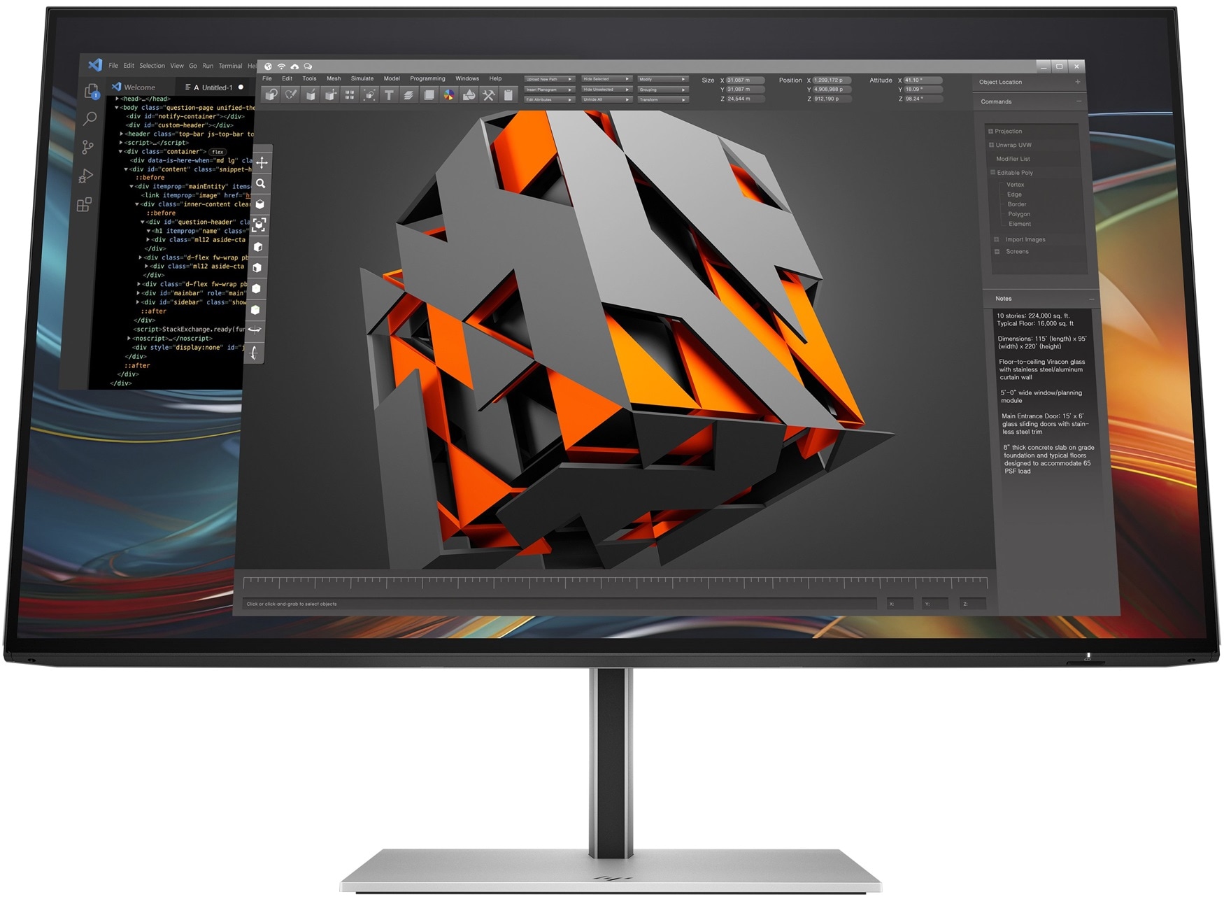 Monitor HP Serie 7 724pf FHD (1920 x 1080, IPS, 100Hz, 5ms)