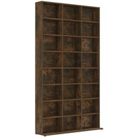 Estantería de CD contrachapada roble ahumado 102x23x177,5 cm