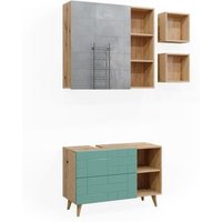 Conjunto de Muebles de Baño Vicco Rudi 4 Piezas
