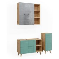 Conjunto de Muebles de Baño 3 Piezas Vicco Rudi