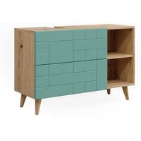 Mueble Bajo Lavabo Rudi 90x59 cm con 2 Cajones Vicco