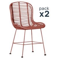 Silla de ratán Klast Home Vintage