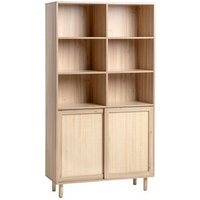 Estantería Alta Klast Home Melamina Bambú Natural 90 X 165 Cm