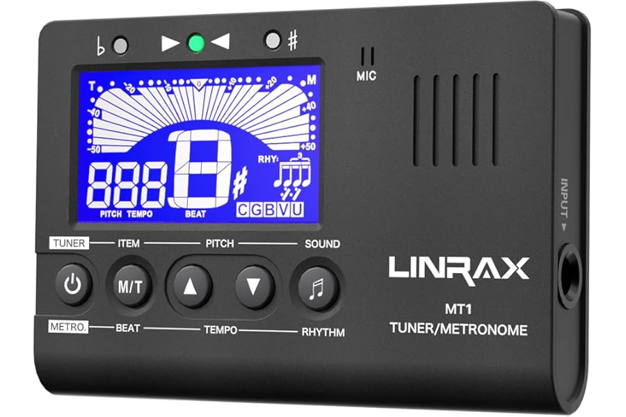 Linrax MT1 Metrónomo Afinador Digital 3 en 1