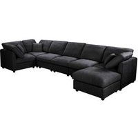 Sofá 6 Personas Chenilla Moderno Yhl Voyura 2213