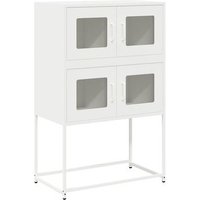 Aparador De Acero Blanco 68x39x107 Cm