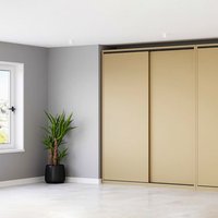 Emuca Kit de herrajes para armario 2 puertas correderas y cierre suave Flow