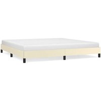 Estructura de cama sin colchón, cuero sintético, 200x200 cm