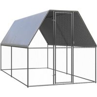 Jaula Gallinero De Exterior De Acero Galvanizado 2x4x2 M Vidaxl
