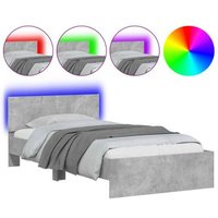 Estructura de cama con cabecero y luces LED 100x200 cm Vidaxl
