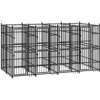 Perrera de Exterior de Acero 7,37 m²