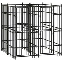 Perrera De Acero Vidaxl 3,69 M²