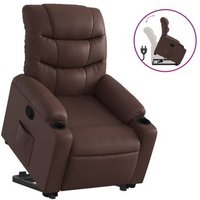 Sillón Reclinable Eléctrico Vidaxl en Cuero Sintético