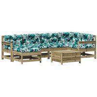 Juego de Muebles de Jardín Vidaxl de 7 Piezas (Madera Pino)