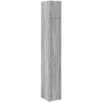 Armario Estrecho Madera Ingeniería Gris Sonoma