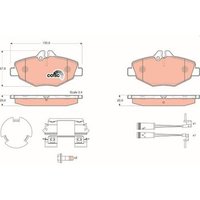 Juego de 4 Pastillas de Freno GDB1542