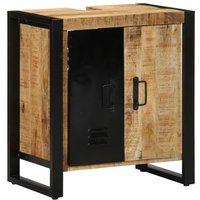 Armario De Baño 55x35x60 Cm Madera Maciza De Mango V9768