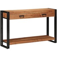 Mesa Consola 120x33x75 Cm Madera Sólida