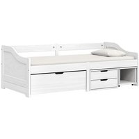 Sofá Cama con 3 Cajones Madera Maciza Pino 90x200cm V4256