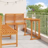Conjunto de Comedor de Jardín de 5 Piezas de Acacia