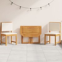 Conjunto Bistro de Jardín de 3 Piezas de Acacia