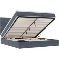 Estructura Cama Otomana Colchones Terciopelo 160x200 cm V0469