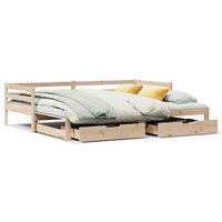 Sofá Cama 90x200 Cm Madera Maciza Pino Unico